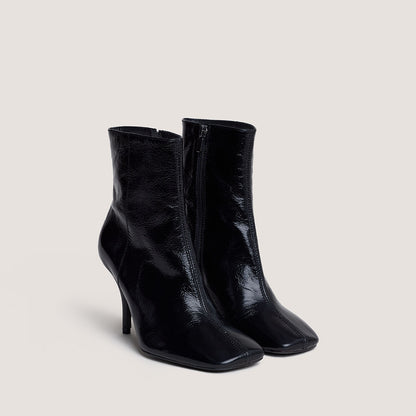 Bottines à bouts carrés et talons fins