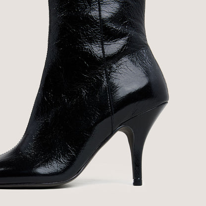 Bottines à bouts carrés et talons fins