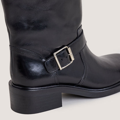 Bottes hautes à sangles