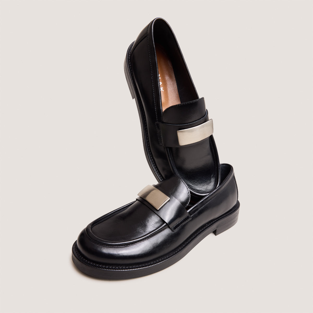 Mocassins à bouts arrondis