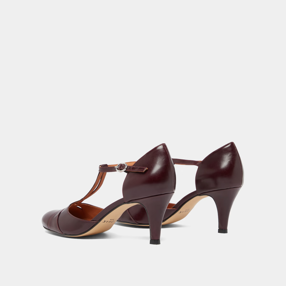 Salomés à talons et boucles ajustables